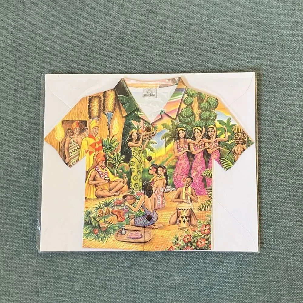 Hawaiian Shirt Stationery Card